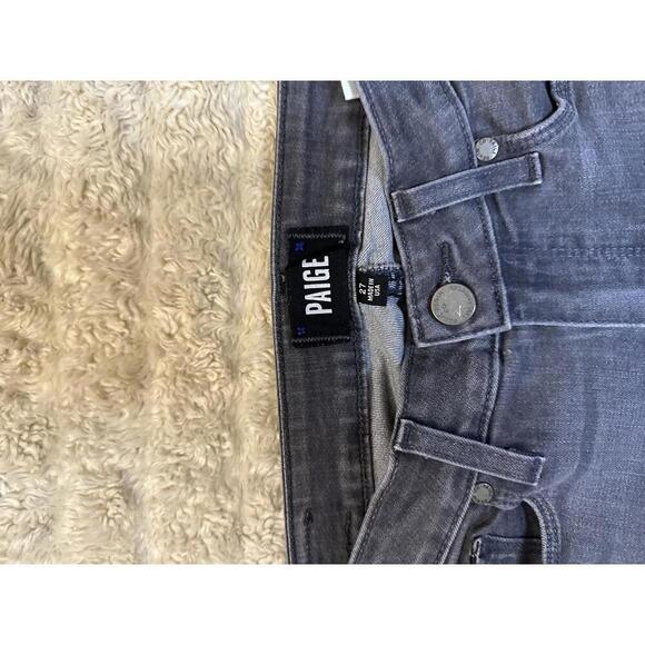Paige gray 'Verdugo Ankle' skinny denim jeans Size 27 - Picture 3 of 7